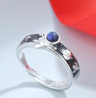 Fashion Astronaut Copper Inlay Artificial Gemstones Rings 1 Piece sku image 2