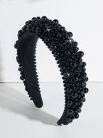 Mode Géométrique Perle Artificielle Bande De Cheveux 1 Pièce main image 4