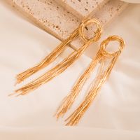 1 Pair Fashion Tassel Strawberry Plating Alloy Opal Gold Plated Earrings main image 3