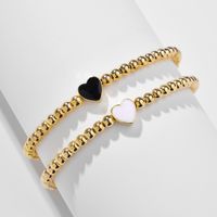 2 Pieces Simple Style Star Heart Shape Resin Beaded Enamel Women's Bracelets sku image 1