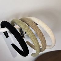 Simple Style Solid Color Cloth Handmade Hair Band 1 Piece main image 3
