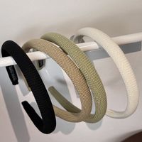 Simple Style Solid Color Cloth Handmade Hair Band 1 Piece main image 1