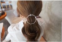 Simple Style Heart Shape Solid Color Alloy Plating Hollow Out Hairpin 1 Piece main image 2