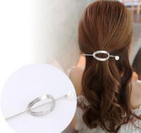 Simple Style Heart Shape Solid Color Alloy Plating Hollow Out Hairpin 1 Piece sku image 3