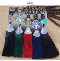 Ethnic Style Tassel Beaded Alloy Inlay Turquoise Women's Sweater Chain main image 4