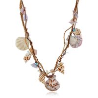 Hawaiian Beach Conch Shell Alloy Rope Shell Plating Women's Pendant Necklace sku image 1
