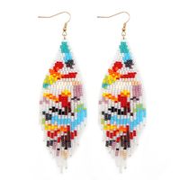 1 Pair Simple Style Round Glass/colored Glaze Patchwork Women's Earrings sku image 10