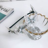 Mode Schmetterling Legierung Spitze Inlay Künstliche Perlen Haarband 1 Stück sku image 1
