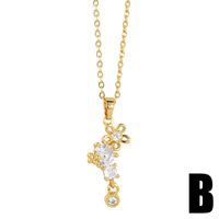 Style Simple Feuille Star Le Cuivre Placage Zircon Pendentif 1 Pièce main image 4