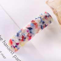 Classic Style Commute Color Block Acetic Acid Sheets Printing Hair Clip sku image 38