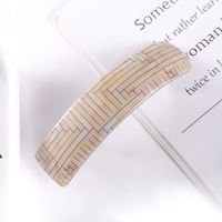 Simple Style Rectangle Resin Acetic Acid Sheets Hair Clip sku image 1