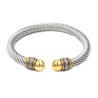 Fashion Solid Color Stainless Steel Bangle 1 Piece sku image 12