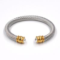 Fashion Solid Color Stainless Steel Bangle 1 Piece sku image 36