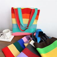 Women's Fashion Stripe Polyester Shopping Bags main image 5