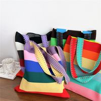 Women's Fashion Stripe Polyester Shopping Bags main image 3
