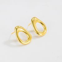 Simple Style Geometric Sterling Silver Ear Studs 1 Pair main image 1