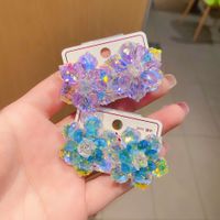 1 Pair Sweet Flower Artificial Crystal Women's Ear Studs main image 5