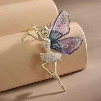 Cute Angel Wings Alloy Inlay Zircon Women's Brooches main image 1