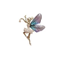 Cute Angel Wings Alloy Inlay Zircon Women's Brooches main image 2