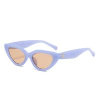 Fashion Solid Color Ac Cat Eye Full Frame Women's Sunglasses sku image 9