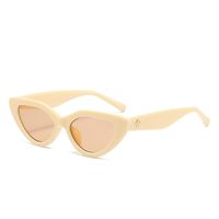 Fashion Solid Color Ac Cat Eye Full Frame Women's Sunglasses sku image 3