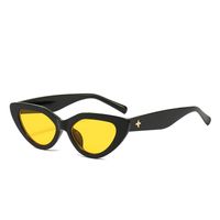 Fashion Solid Color Ac Cat Eye Full Frame Women's Sunglasses sku image 7