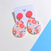 1 Pair Simple Style Flower Arylic Women's Drop Earrings sku image 4