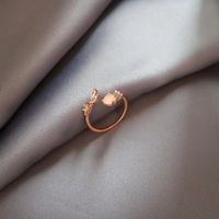 Mode Herzform Kupfer Überzug Inlay Zirkon Ringe 1 Stück sku image 31