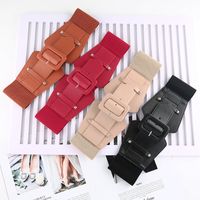 Fashion Solid Color Pu Leather Plastic Women's Corset Belts 1 Piece main image 2