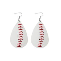 Mode Baseball Faux Cuir Patchwork Femmes Bandeaux Bracelets Des Boucles D'oreilles sku image 7