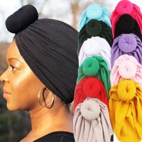 Femmes Style Simple Couleur Unie Tresser Sans Gouttière Bonnet main image 6