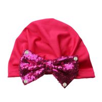 Children Unisex Simple Style Bow Knot Sequins Baby Hat main image 2