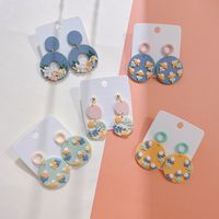 1 Pair Pastoral Plant Soft Clay Women's Drop Earrings main image 6