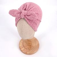 Children Unisex Simple Style Bow Knot Handmade Baby Hat sku image 4