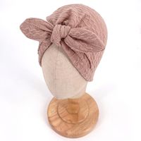 Children Unisex Simple Style Bow Knot Handmade Baby Hat sku image 5
