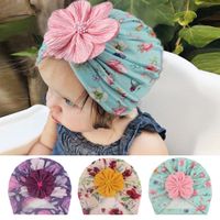 Girl's Simple Style Flower Printing Baby Hat sku image 1