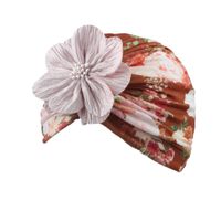 Girl's Simple Style Flower Printing Baby Hat main image 3