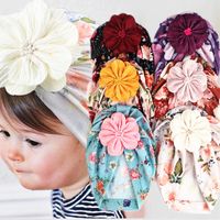 Girl's Simple Style Flower Printing Baby Hat main image 4