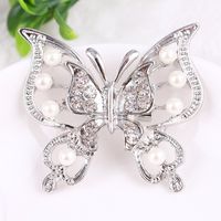 Sweet Butterfly Alloy Inlay Artificial Gemstones Women's Brooches main image 4