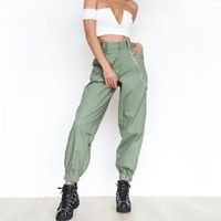 Women's Daily Fashion Solid Color Full Length Patchwork Casual Pants main image 5