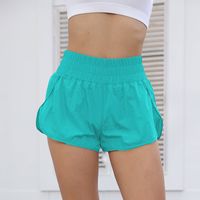 Women's Fitness Sports Simple Style Solid Color Knee Length Pleated Sweatpants main image 5