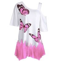 Unisex T-shirt Short Sleeve T-shirts Printing Fashion Butterfly main image 3