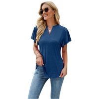 Women's T-shirt Short Sleeve T-shirts Casual Solid Color main image 1