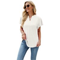 Women's T-shirt Short Sleeve T-shirts Casual Solid Color main image 3
