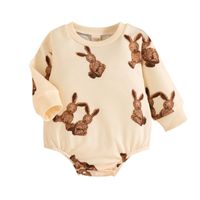 Fashion Rabbit Cotton Polyester Baby Rompers sku image 1