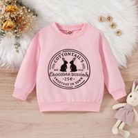 Easter Fashion Rabbit Letter Cotton Polyester Hoodies & Sweaters main image 2