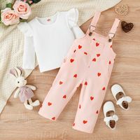 Cute Heart Shape Cotton Polyester Jumpsuits main image 5