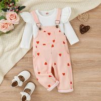Cute Heart Shape Cotton Polyester Jumpsuits main image 1