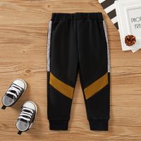 Fashion Color Block Cotton Spandex Boys Pants sku image 7