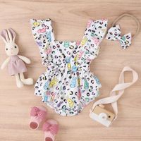 Pâques Mode Lapin Noeud D'arc Coton Polyester Bébé Barboteuses sku image 16